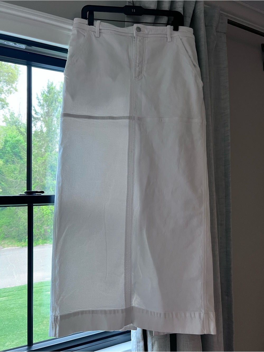 A.L.C. White Panel Maxi Skirt
